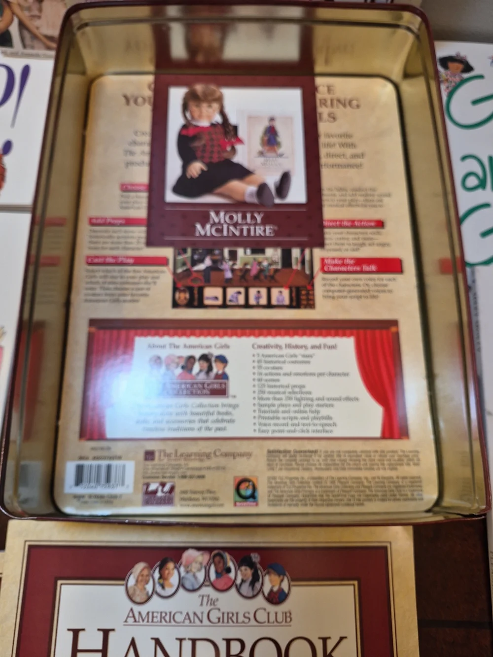 American‎ Girl Handbook & Storybook Set - Burgundy & Cream